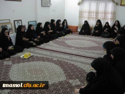 دیدار جمعی از دانشجویان دانشگاه مقیم خوابگاه از همسر  شهیدیل- اولین شهید آمل