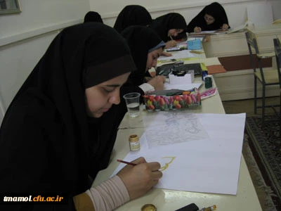 میزبانی آمل از هنرمندان شرکت کننده در مسابقات فرهنگی هنری استان  مازندران در رشته های معرق -طراحی -خوش نویسی