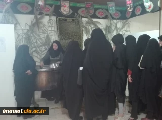 جمع آوری نذورات وپخت آش نذری بمناسبت ایام محرم