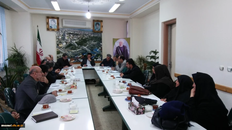 حضور کارشناس امور دانشجویی در جلسه ی فرمانداری آمل با محوریت های روز دانشجو