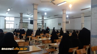 ذکر یاد و خاطره شهدای ششم بهمن سال60 توسط یکی از همکاران قبل شروع امتحان