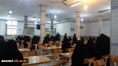 ذکر یاد و خاطره شهدای ششم بهمن سال60 توسط یکی از همکاران قبل شروع امتحان