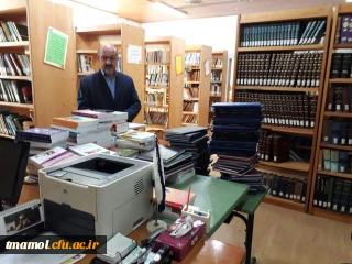 بازدید دکتر عمادی معاونت پژوهشی دانشگاه فرهنگیان مازندران از کتابخانه مرکز