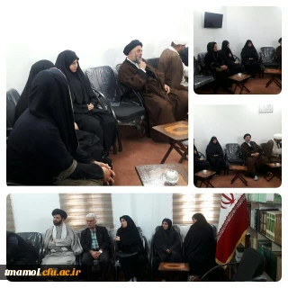دیدار مسئولین و جمعی از دانشجویان دانشگاه فرهنگیان با امام جمعه شهرستان آمل به مناسبت روز دانشجو