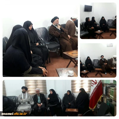دیدار مسئولین و جمعی از دانشجویان دانشگاه فرهنگیان با امام جمعه شهرستان آمل به مناسبت روز دانشجو
