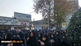 مراسم تشییع پیکرشهیدمدافع حرم مهدی قره محمدی در آمل