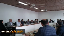 جلسه مسئولین فرمانداری و دانشگاه ها و خیرین شهرستان آمل