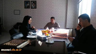 بازدید مسئولین نظارت و ارزیابی ، آموزش  و دانشجویی دانشگاه فرهنگیان استان در مرکز آموزش عالی بیت الهدی آمل