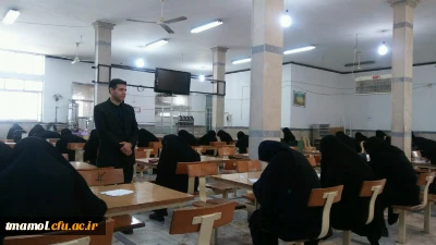 بازدید مسئول نظارت و ارزیابی مدیریت استانی دانشگاه از برگزاری امتحانات نیمسال اول 98-97