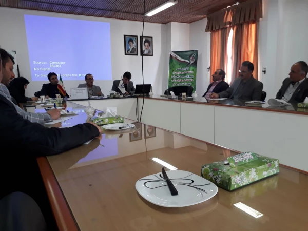 جلسه مدیران گروه و کارشناس آموزش