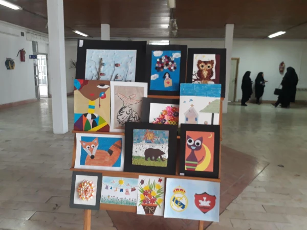 برگزاری نمایشگاه آثار هنری دانشجویان آموزش ابتدائی