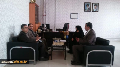 بازدید دکتر قربان اسلامی راد سرپرست محترم امور پردیس های استان مازندران از مرکز آمل