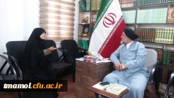 دیدار سرپرست مرکز آموزش عالی بیت الهدی آمل با امام جمعه محترم شهرستان