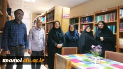 دیدار سرپرست مرکز آموزش عالی بیت الهدی آمل با مسئولین کتابخانه عمومی شهرستان آمل