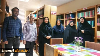دیدار سرپرست محترم دانشگاه خانم دکتر رضائی منشبا مسئولین  کتابخانه عمومی شهرستان آمل
