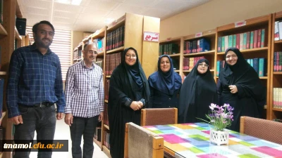 دیدار سرپرست محترم دانشگاه خانم دکتر رضائی منشبا مسئولین  کتابخانه عمومی شهرستان آمل