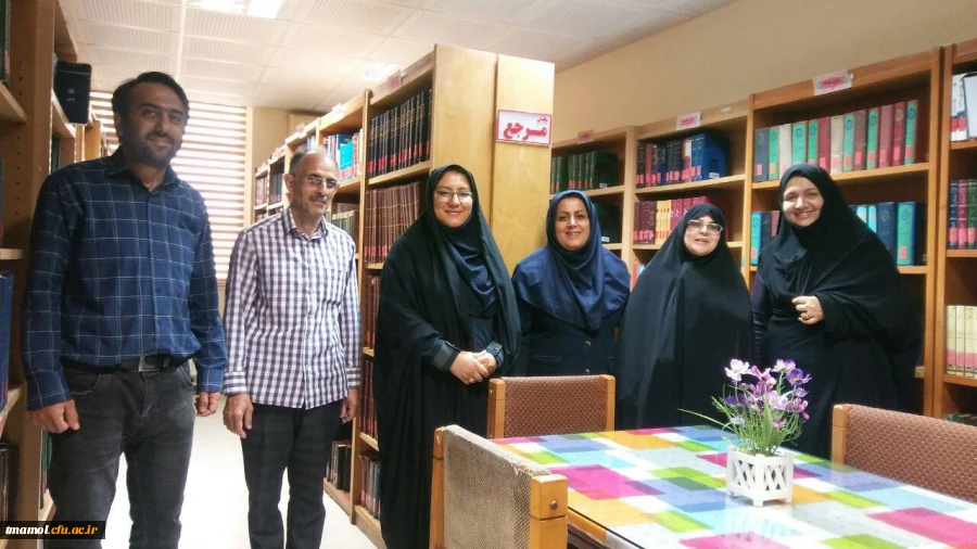 دیدار سرپرست مرکز آموزش عالی بیت الهدی آمل با مسئولین کتابخانه عمومی شهرستان آمل