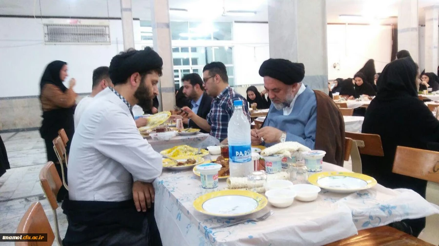 حضور امام جمعه محترم شهرستان آمل در ضیافت افطار دانشگاه فرهنگیان
