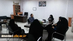 جلسه دکتر اسلامی راد با همکاران مرکز آمل